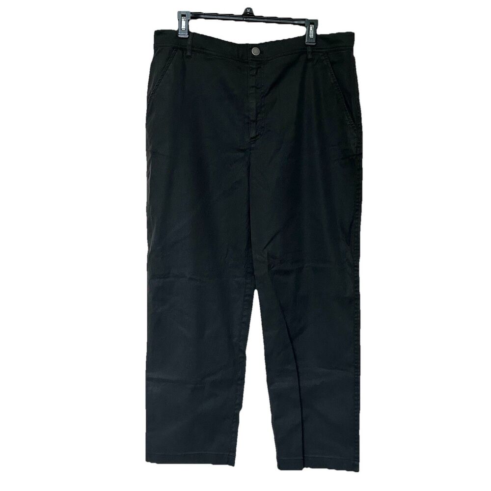 Peruvian Connection Pants Women’s 14 Black Straight Leg High Rise Closet Staple